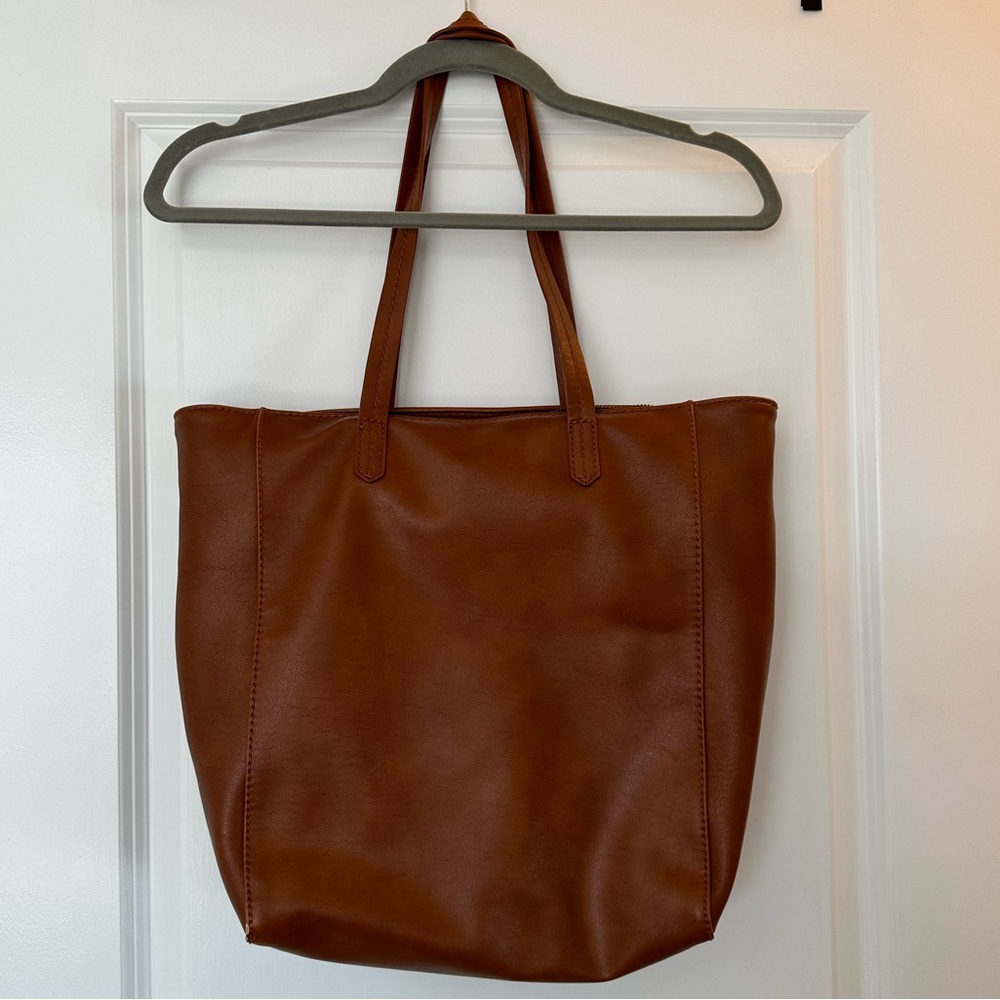 Universal Thread Brown Leather Tote - image 3